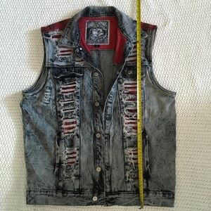 S2 JEAN VEST ORIGNIAN BRAND